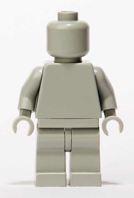 Light Gray Lego Monochrome minifigure